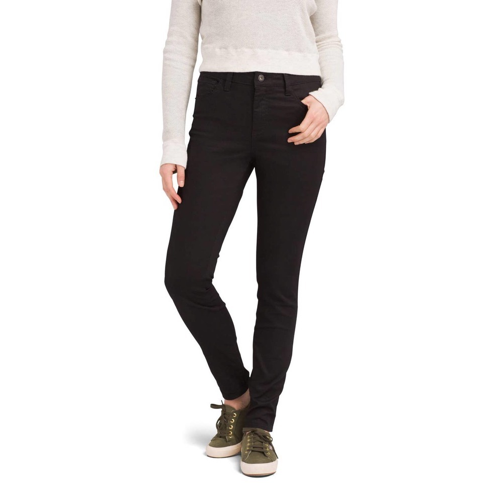 NWT prAna Oday Jean Regular Inseam in Black Out 6 High Rise Skinny #7418 - Picture 1 of 16